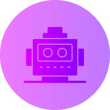 Robot simgesinin vektör illüstrasyonu