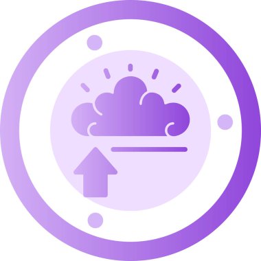 Bulut. Web simgesi basit illüstrasyon