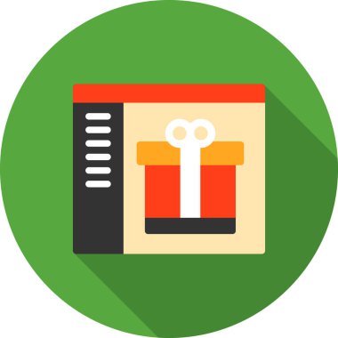 iş vektörü düz renk simgesi