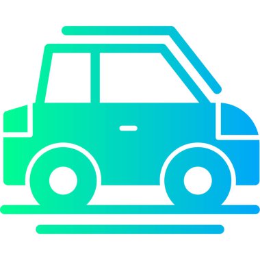 araba simgesi vektör illüstrasyonu