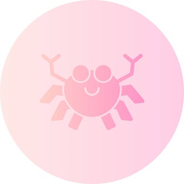 Mutlu güneş simgesi, basit vektör çizimi