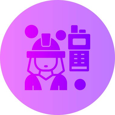 Kadın. Web simgesi basit illüstrasyon