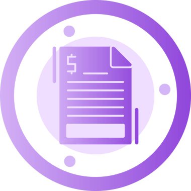 Dolar. Web simgesi basit illüstrasyon