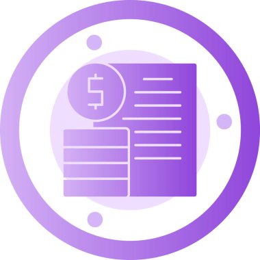 Para için. Web simgesi basit illüstrasyon