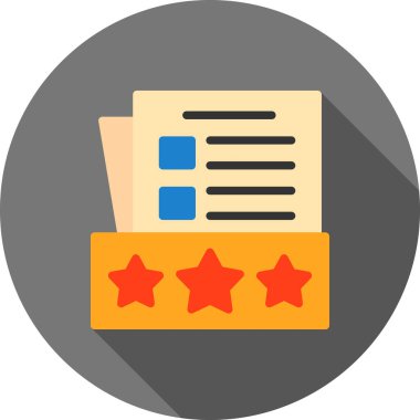 vektör düz renk simgesini gözden geçir