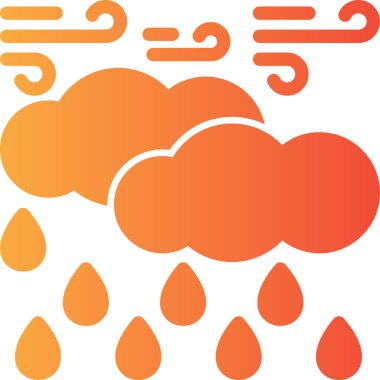 Bulut simgesi vektör illüstrasyonu