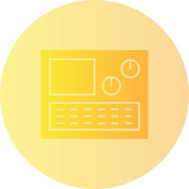 vektör lcd simgesi illüstrasyonu