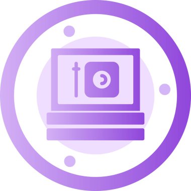 Kamera. Web simgesi basit illüstrasyon