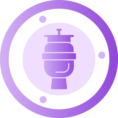 Gaz simgesinin vektör illüstrasyonu