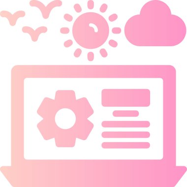 seo modern simgesinin vektör illüstrasyonu