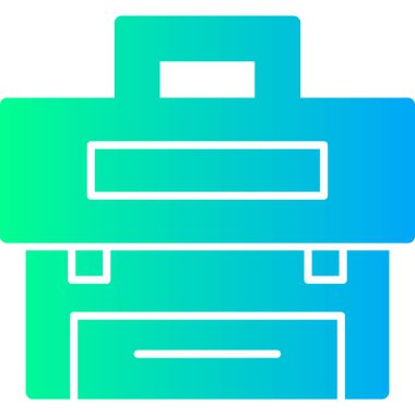 Evrak Çantası Vektör Satır Simgesi Tasarımı