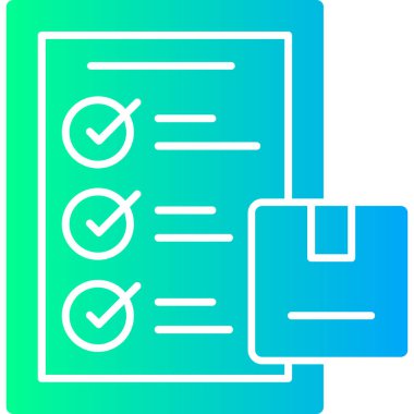 kontrol listesi renk vektör illüstrasyonu