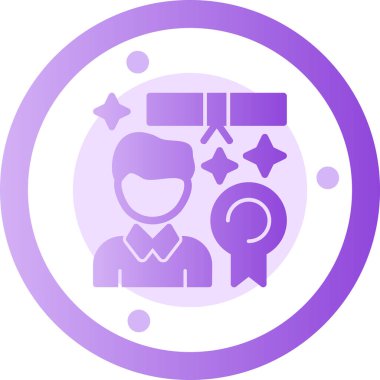 Rozet. Web simgesi basit illüstrasyon