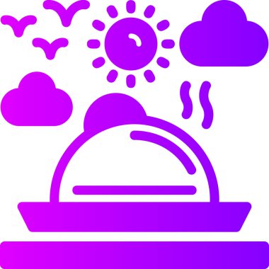 Yemek. vektör simgesi, illüstrasyon