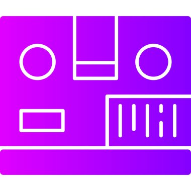 Bilgisayar. Web simgesi basit illüstrasyon