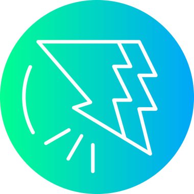 Bir güç simgesinin vektör illüstrasyonu