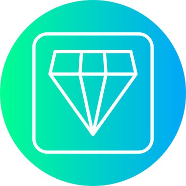 eşsiz elmas çizgi simgesi