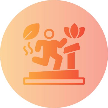 Bir ağaç simgesinin vektör illüstrasyonu