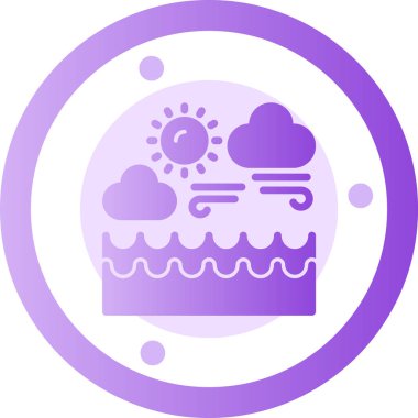 Hava durumu. Web simgesi basit illüstrasyon