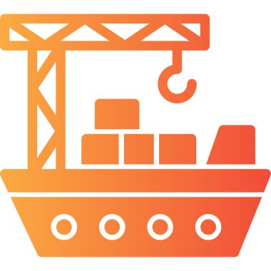 Gemi. Web simgesi basit tasarım