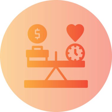 iş ve finans renkli vektör simgesi.