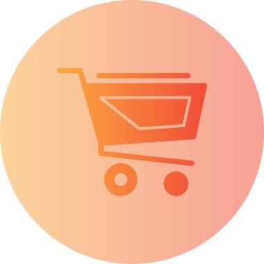 El arabası. Web simgesi basit illüstrasyon