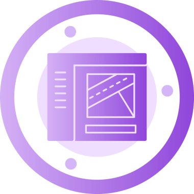 Film. Web simgesi basit illüstrasyon