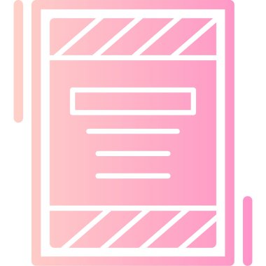 Belge. Web simgesi basit illüstrasyon