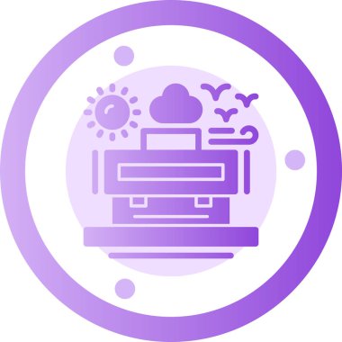 Benzersiz makine makine simgesi vektör çizimi