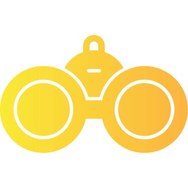 binoküler ikon vektör illüstrasyonu ağ ve mobil için izole vektör işareti