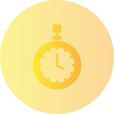 Saat. Web simgesi basit tasarım