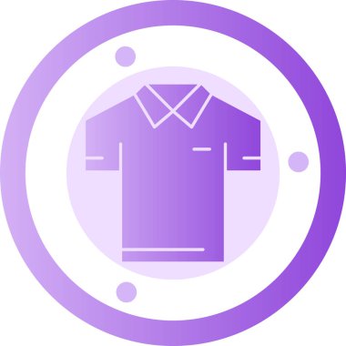 Bir gömlek simgesinin vektör illüstrasyonu