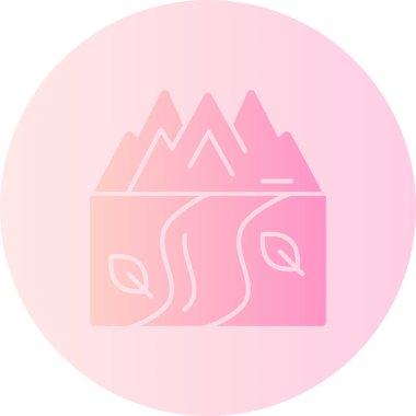 dağ simgesinin vektör illüstrasyonu