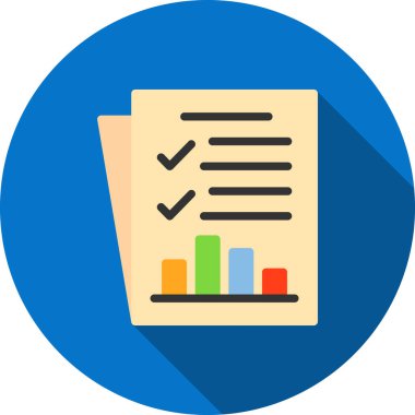 Kontrol Listesi Düz Vektör Simgesi