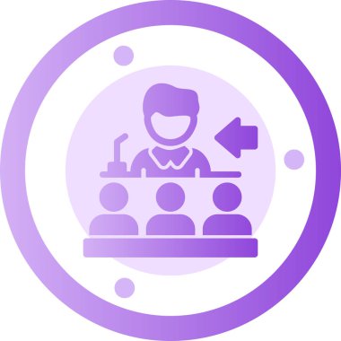 Bilgisayarlı bir kadının vektör çizimi