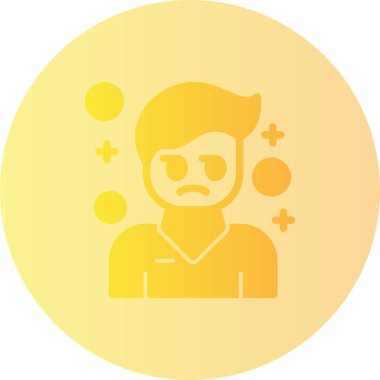 Üzgün yüzlü üzgün bir adam.