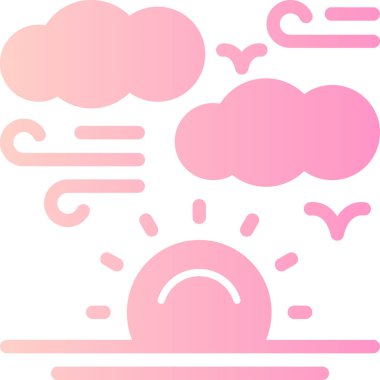 Hava durumu. Web simgesi basit illüstrasyon