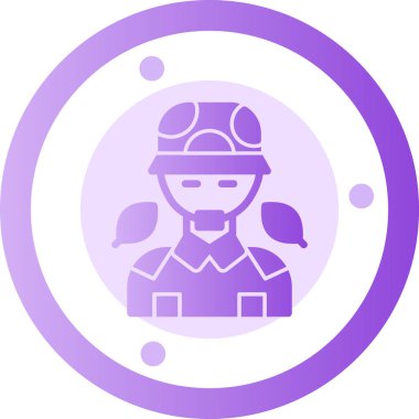 Şapka vektörü çizimi olan bir kadın.