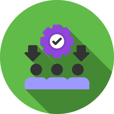 Rozet vektör simgesi modern basit vektör illüstrasyonu