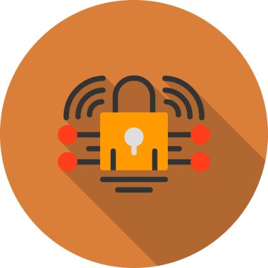 Güvenlik simgesi. vektör illüstrasyonu