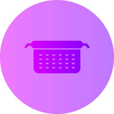 Sepet simgesi, vektör illüstrasyonu