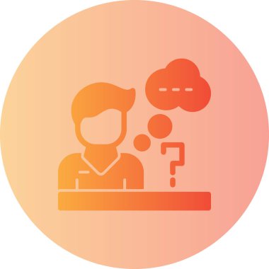 Bir sorum var. Web simgesi basit tasarım