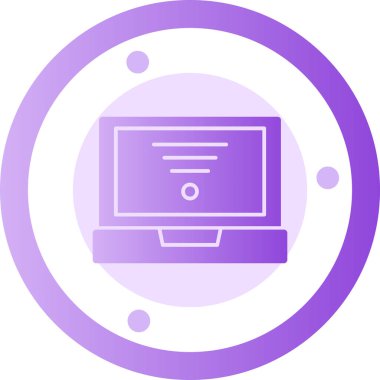 dizüstü bilgisayar simgesi, vektör illüstrasyonu