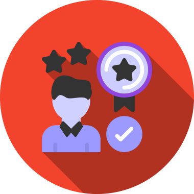 avatar müşteri inceleme simgesi düz biçimli