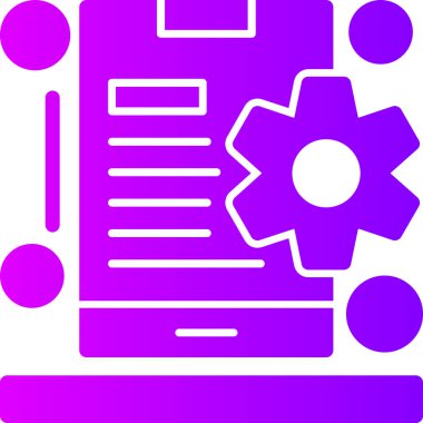 Belge. Web simgesi basit illüstrasyon