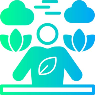 Bir insan simgesinin vektör illüstrasyonu