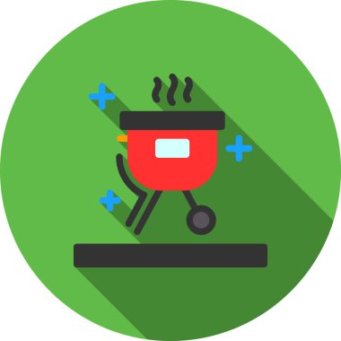 Elektrikli süpürge düz simgesi