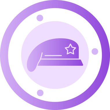 Şapka simgesi vektör illüstrasyonu