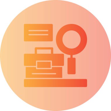 Çantanın iş simgesinin vektör illüstrasyonu