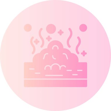 Bulut. Web simgesi basit illüstrasyon